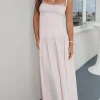 A Blushing Babe Blush Maxi Dress