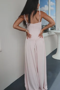 A Blushing Babe Blush Maxi Dress