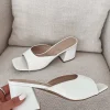 A Night Out With Class Slip On Open Toe Block Heel