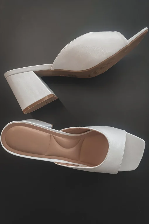 A Night Out With Class Slip On Open Toe Block Heel