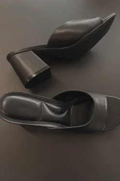 A Night Out With Class Slip On Open Toe Block Heel