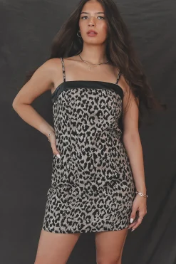 An Entrance Was Made Leopard Mini Dress