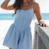 Bags Are Packed Gingham Button Up Romper