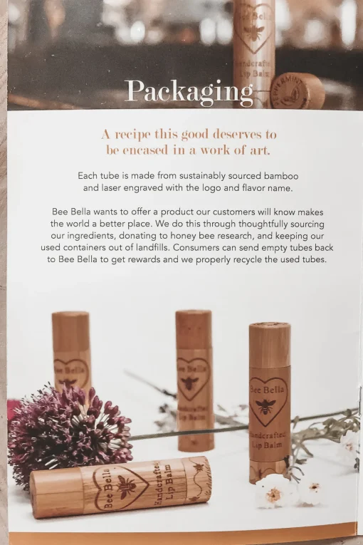 Bee Bella Organic Lip Balm Sustainable + Ethical Chapstick