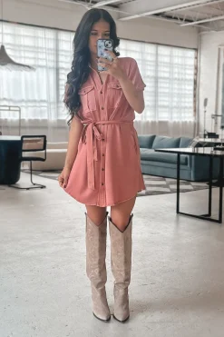 Better Than Before Button Up Short Sleeve Dress