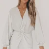 Brightest In The Room White Sparkle Party Romper