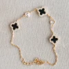 Call Me Classy Sterling Silver Clover Bracelet