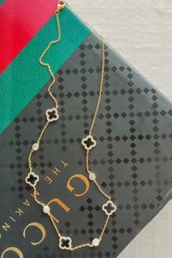 Call Me Classy Sterling Silver Clover Necklace
