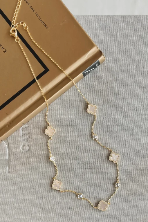 Call Me Classy Sterling Silver Clover Necklace