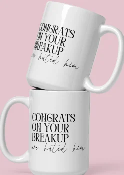 Congrats On Your Breakup Breakup Large 15oz Custom Divorce Mug