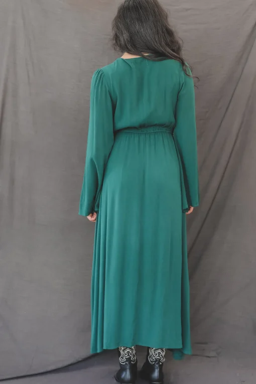 Cool Calm And Looking Good Hunter Green Maxi Dress