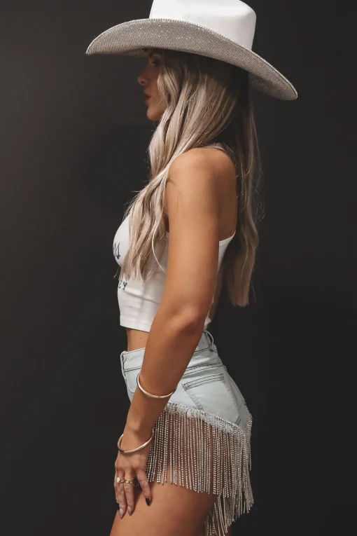 Cowboys & Whiskey Cropped Rodeo Tank