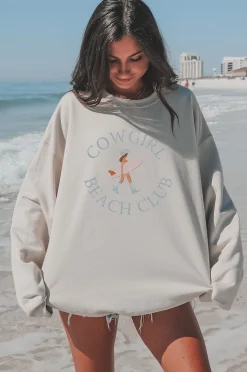 Cowgirl Beach Club Pullover Sweatshirt