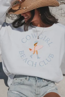 Cowgirl Beach Club Pullover Sweatshirt