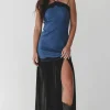 Dance With You Denim Sheer Maxi Dress