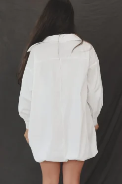 Dress Up Nice Bubble Button Up Shirt Dress