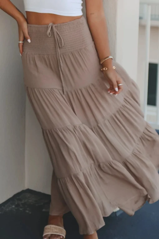 Going With The Waves Maxi Skirt
