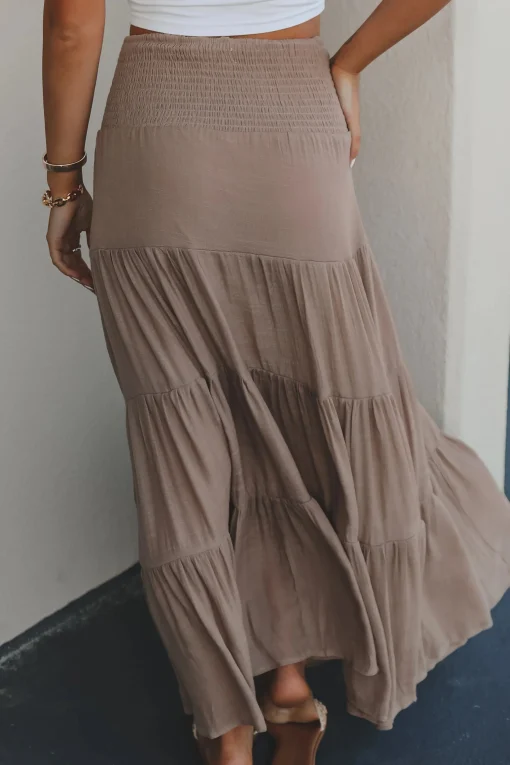 Going With The Waves Maxi Skirt