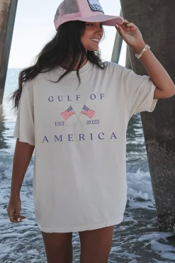 Gulf Of America T-Shirt Florida Beach Vacay Unisex Comfort Colors Tee