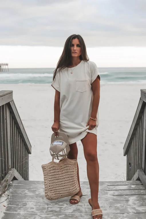 Hanging Loose Casual Short Sleeve Summer Dress