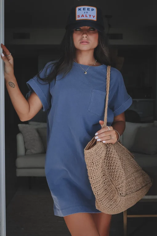 Hanging Loose Casual Short Sleeve Summer Dress