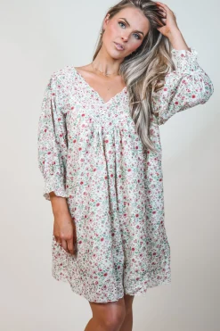 Having A Sweet Floral Moment Babydoll Dress