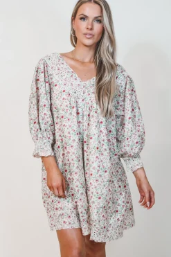 Having A Sweet Floral Moment Babydoll Dress