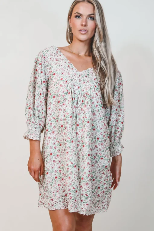 Having A Sweet Floral Moment Babydoll Dress