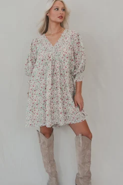 Having A Sweet Floral Moment Babydoll Dress