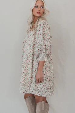 Having A Sweet Floral Moment Babydoll Dress