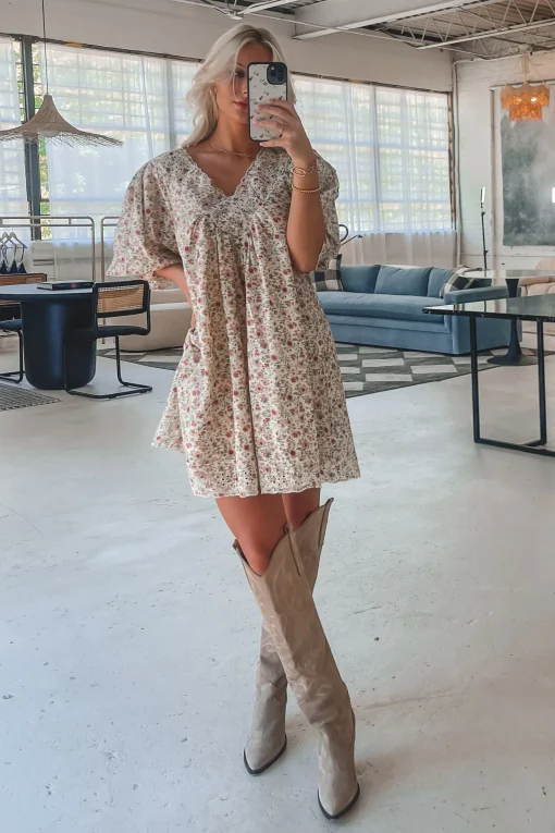 Having A Sweet Floral Moment Babydoll Dress