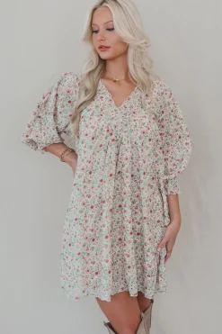 Having A Sweet Floral Moment Babydoll Dress