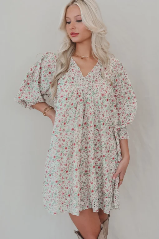 Having A Sweet Floral Moment Babydoll Dress
