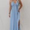 Into The Wind Blue Maxi Dress