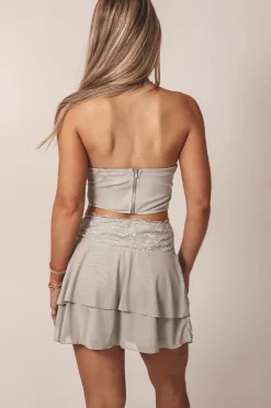 It’s Giving Lace Gray Lace Set