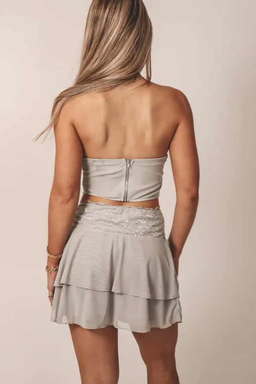 It’s Giving Lace Gray Lace Set