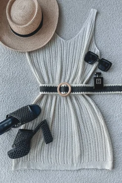 Keep Calm And Relax Cover Up Knit Dress