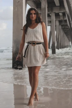 Keep Calm And Relax Cover Up Knit Dress