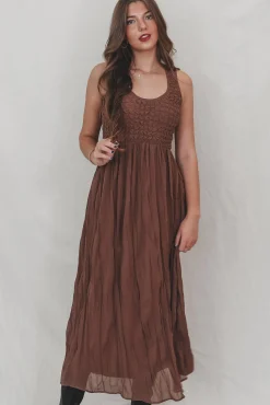 Keep It Casual But Obviously Cute Brown Maxi