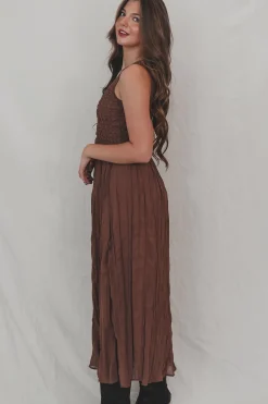 Keep It Casual But Obviously Cute Brown Maxi