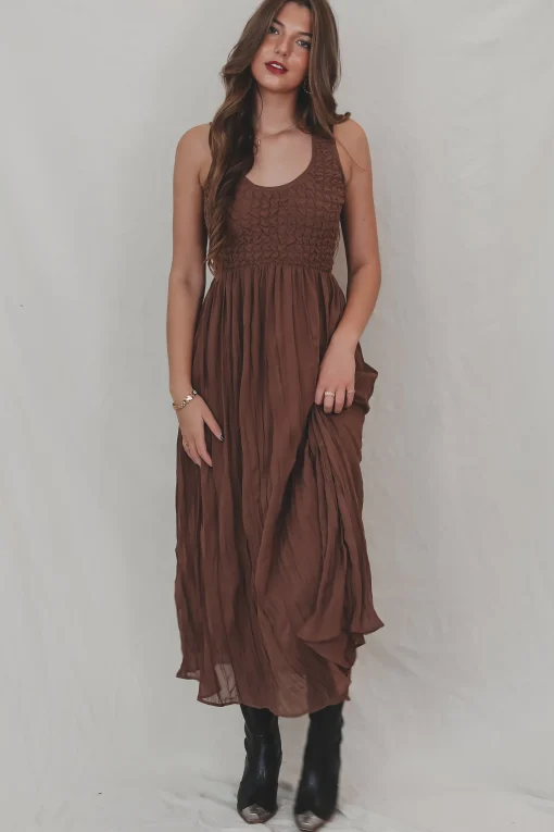 Keep It Casual But Obviously Cute Brown Maxi