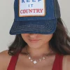 Keep It Country Denim Patch Trucker Hat