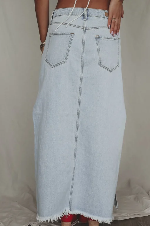 Long Hot Stunner Denim Maxi