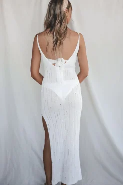 Make Time For Vacay White Maxi Cover Up Dress