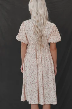 May I Have This Dance Rose Floral Midi Dress