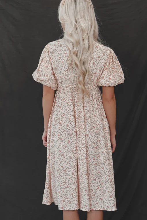 May I Have This Dance Rose Floral Midi Dress