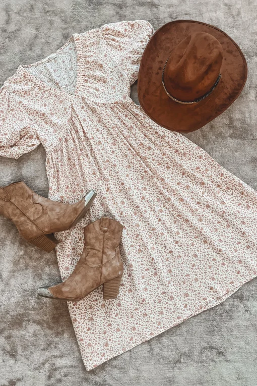 May I Have This Dance Rose Floral Midi Dress
