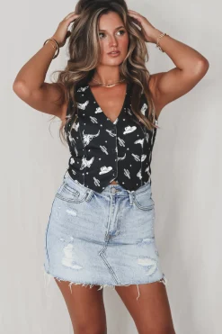 My Fashion Taste Is Western Print Vest