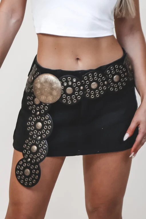 My New Favorite Vibe Oversized Round Y2K Statement Belt