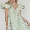 My Party My Rules Puff Sleeve Mini Dress